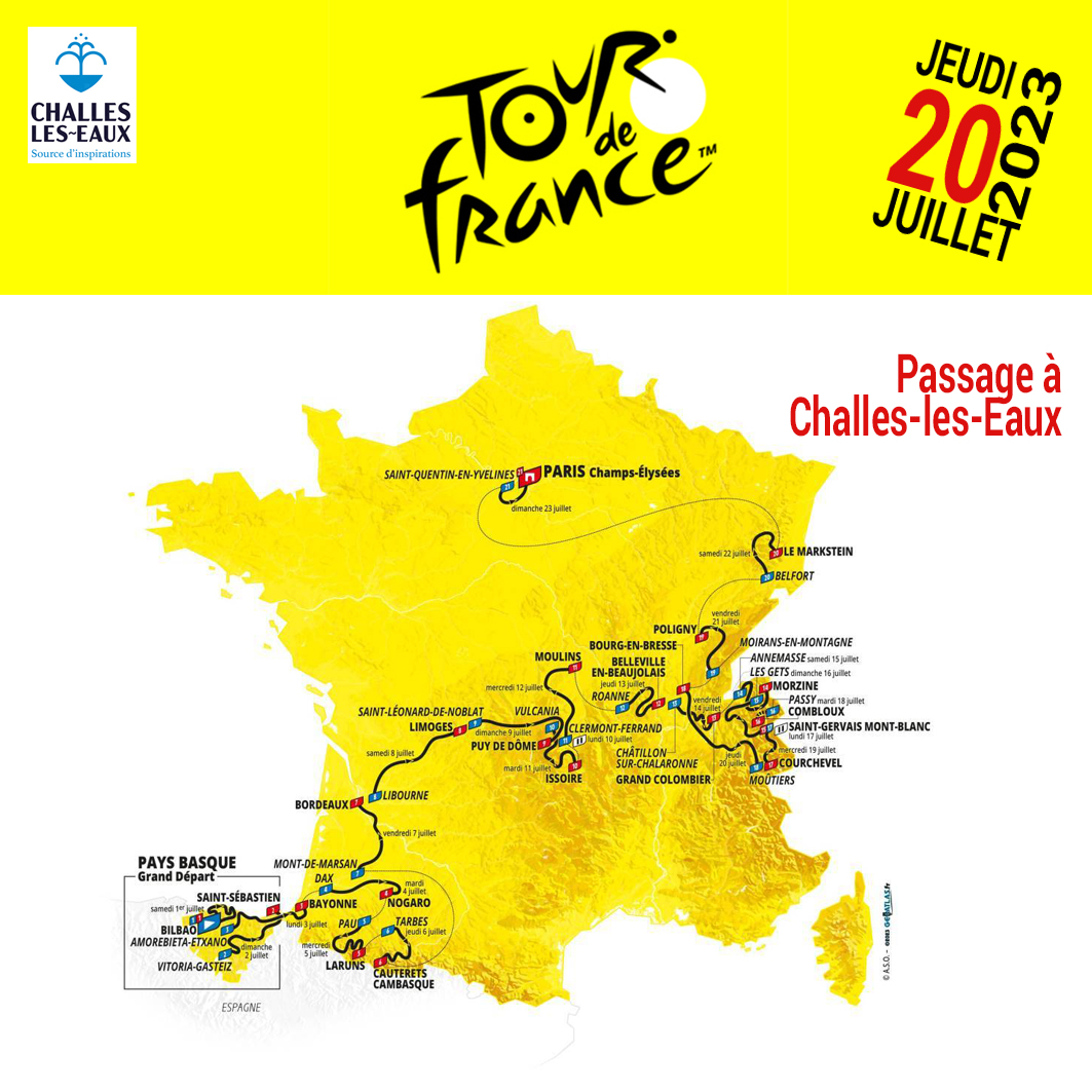 Le Tour de France passe par Challes